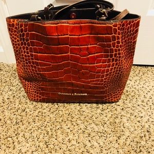 Burnt orange Dooney and bourke Croco !